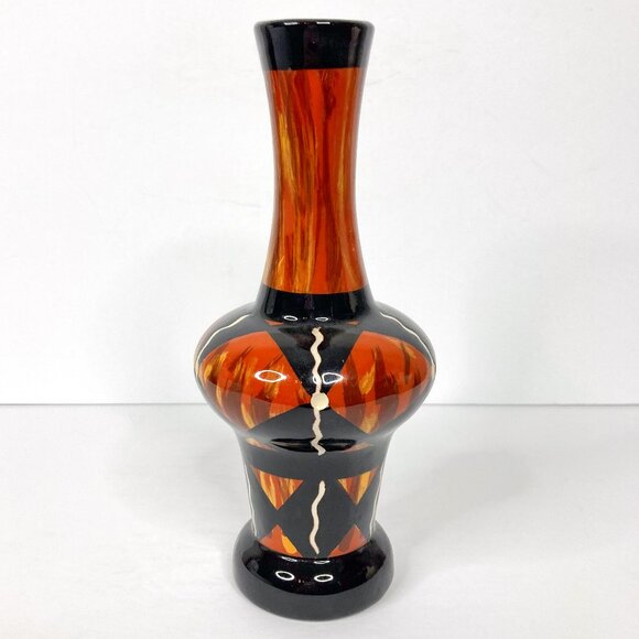 Vintage Tipi Pottery AZ Southwestern Vase Arizona Glazed Earth Tones Signed - Picture 1 of 10